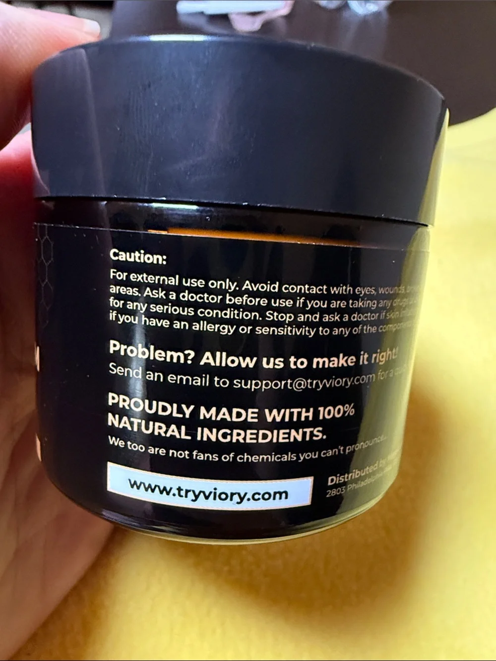 Viory Tallow Honey Balm - Black & Cream